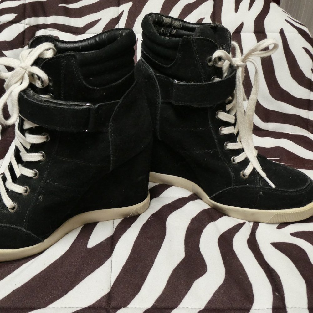 Wedge Platform Sneakers Ankle Booties Hidden Heels
